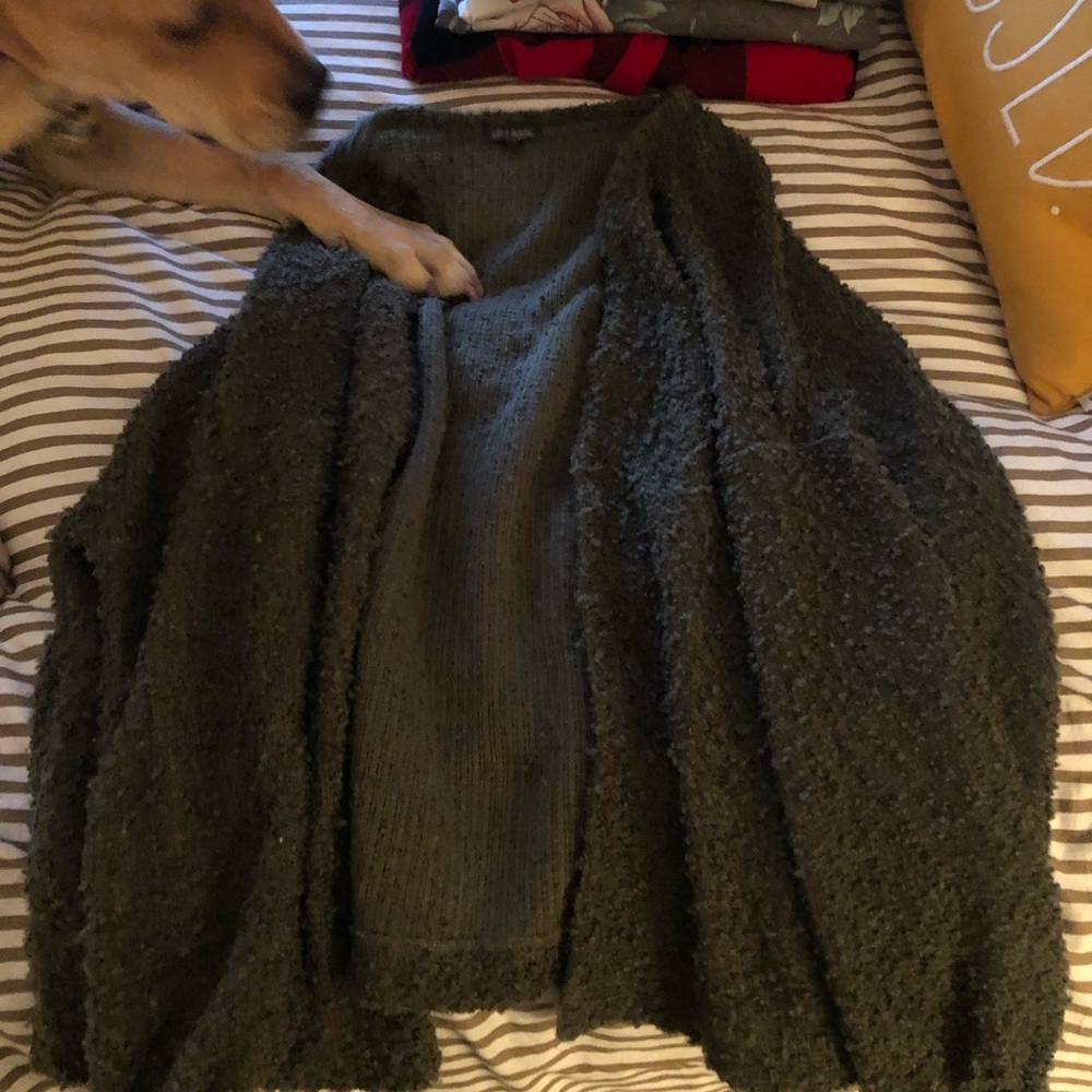 Olive green cardigan